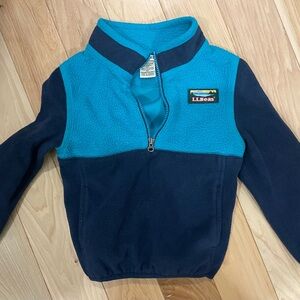 L.L. Bean Teal Fleece Pullover